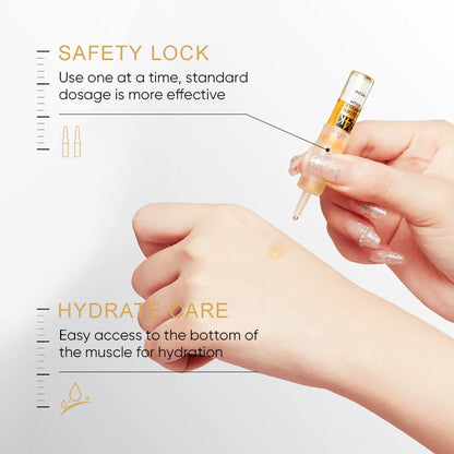 Vitamin C Face Whitening Serum Dark Spots Freckles Removal Hyaluronic Pore Minimizer Anti Aging Wrinkle Remove Golder Essence