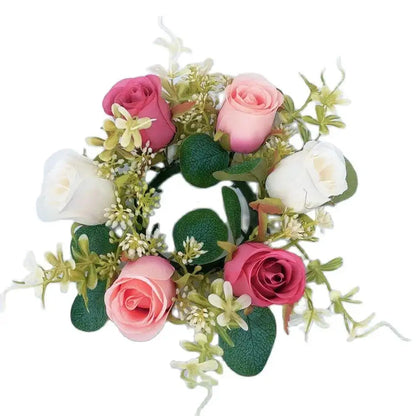 Christmas Wreath Festive Thanksgiving Day Decoration Autumn Floral Wreath Long-Lasting Berry Harvest Wreath For Party
