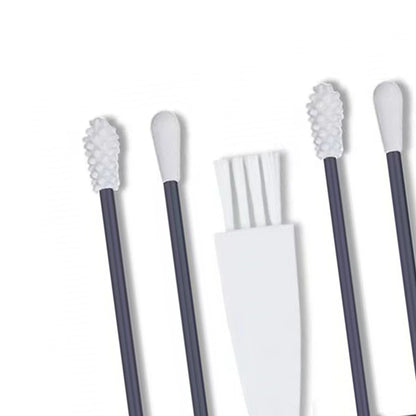 2Pcs Silicone Reusable Cotton Swab Earpick Kit With Box Portable Double Headed Soft Makeup Swab Ear Cleaning Set