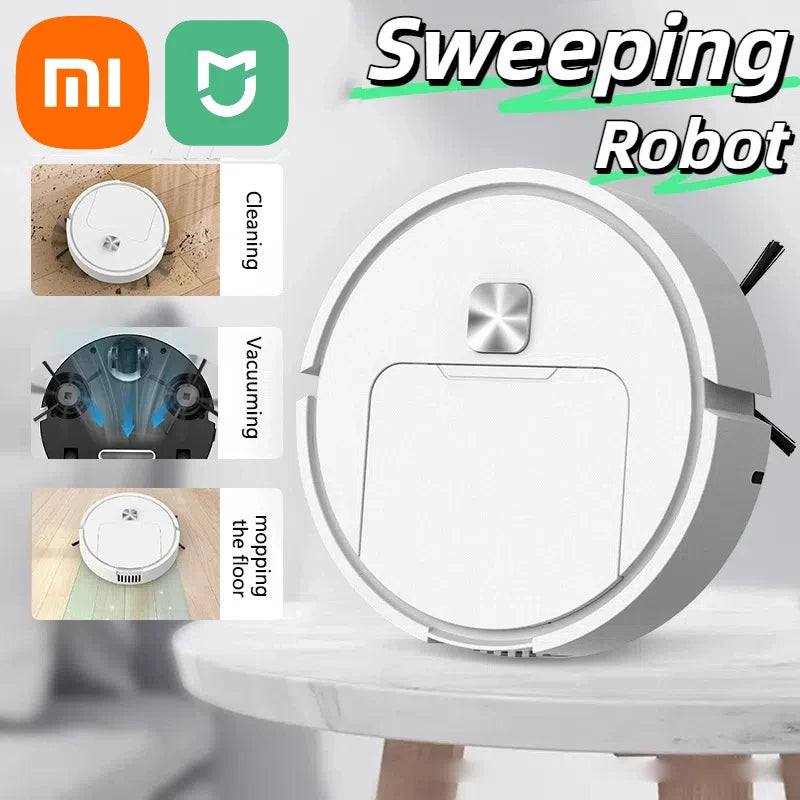 XIAOMI Mini Silent Smart Sweeping Robot Three-in-one Multi-function Cleaning Machine Vacuum Cleaner Sweep Mop Brush 2025