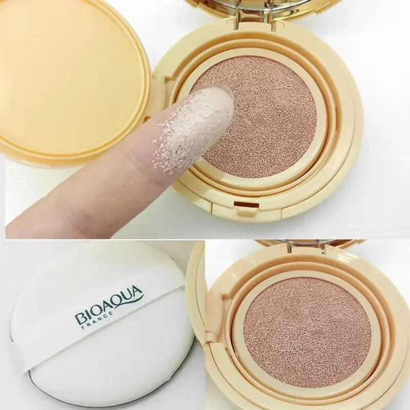 BIOAQUA Air Cushion BB Cream Natural Brighten Concealer Moisturizer Foundation Face Makeup Facial Base Perfect Cover Cosmetics