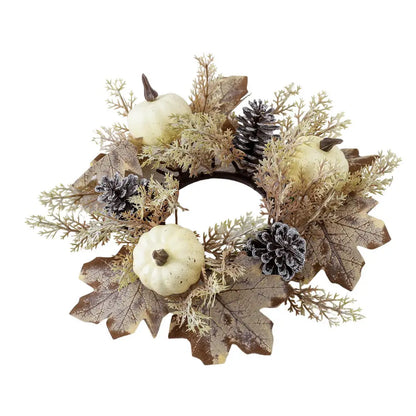 Christmas Wreath Festive Thanksgiving Day Decoration Autumn Floral Wreath Long-Lasting Berry Harvest Wreath For Party