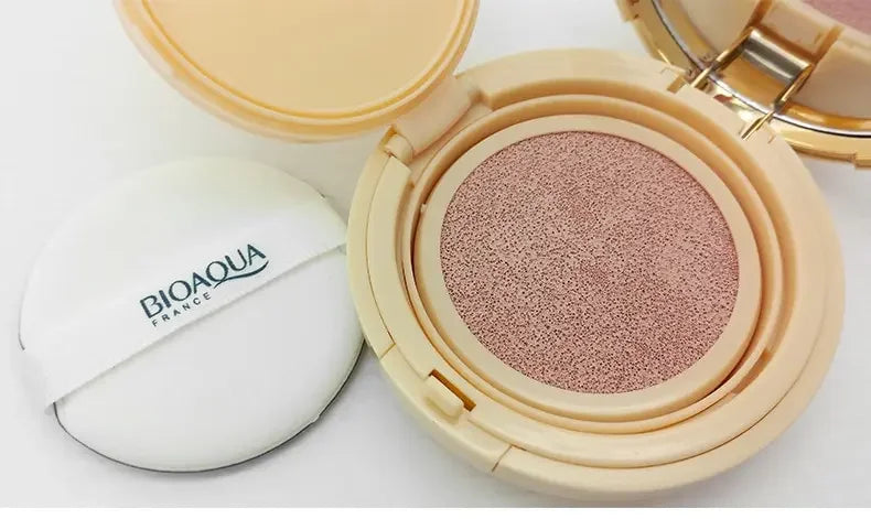 BIOAQUA Air Cushion BB Cream Natural Brighten Concealer Moisturizer Foundation Face Makeup Facial Base Perfect Cover Cosmetics