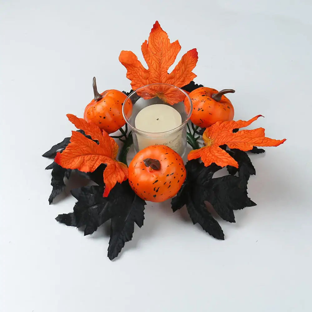 Christmas Wreath Festive Thanksgiving Day Decoration Autumn Floral Wreath Long-Lasting Berry Harvest Wreath For Party