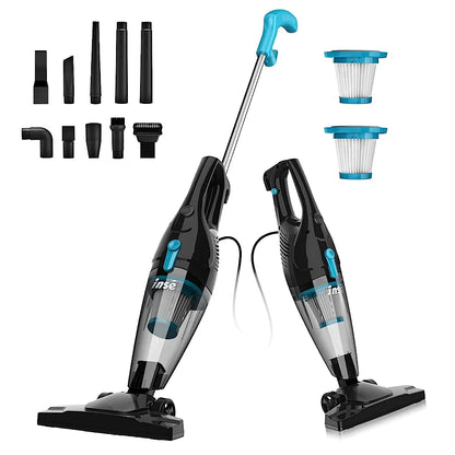 INSE R3S/R6X Corded Vacuum Cleaner Handheld Stick Vacuum Powerful 3 in1 Lightweight Vacuum Cleaners for Home Hard Floor Pet Hair