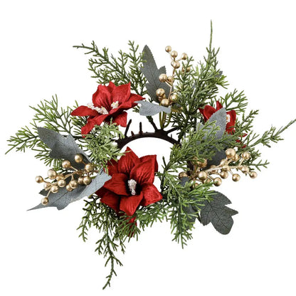 Christmas Wreath Festive Thanksgiving Day Decoration Autumn Floral Wreath Long-Lasting Berry Harvest Wreath For Party