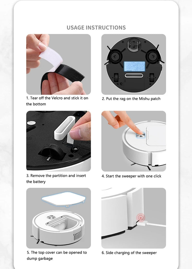 XIAOMI Mini Silent Smart Sweeping Robot Three-in-one Multi-function Cleaning Machine Vacuum Cleaner Sweep Mop Brush 2025