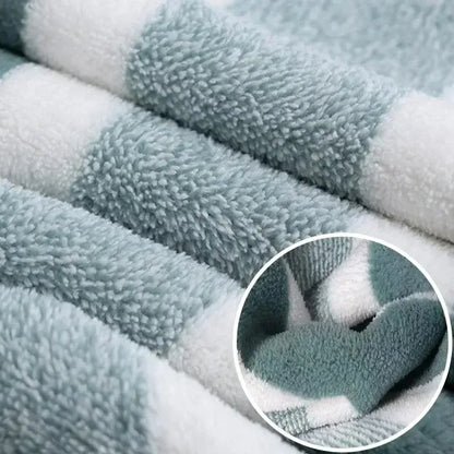 -Coral fleece towels, bath towels, thickened face towels, household absorbent quick drying, soft and lint free