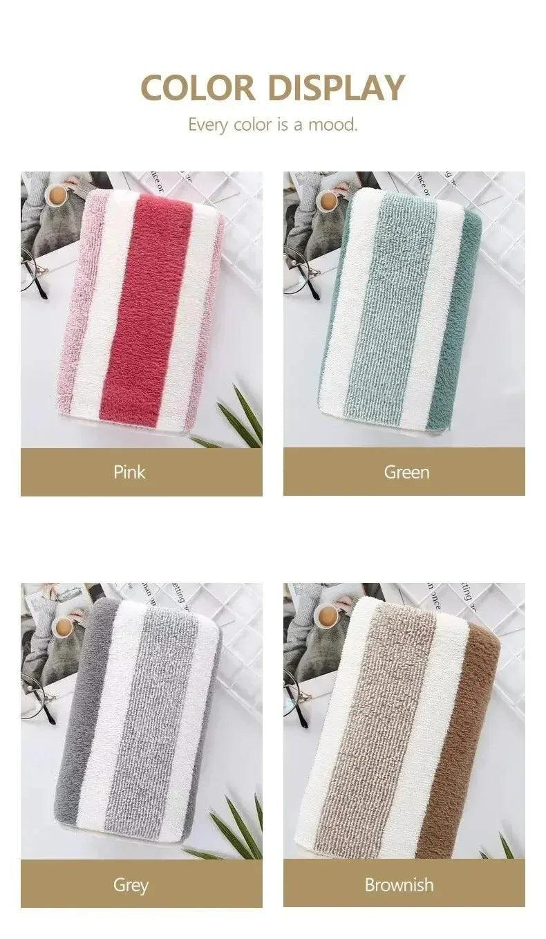 -Coral fleece towels, bath towels, thickened face towels, household absorbent quick drying, soft and lint free