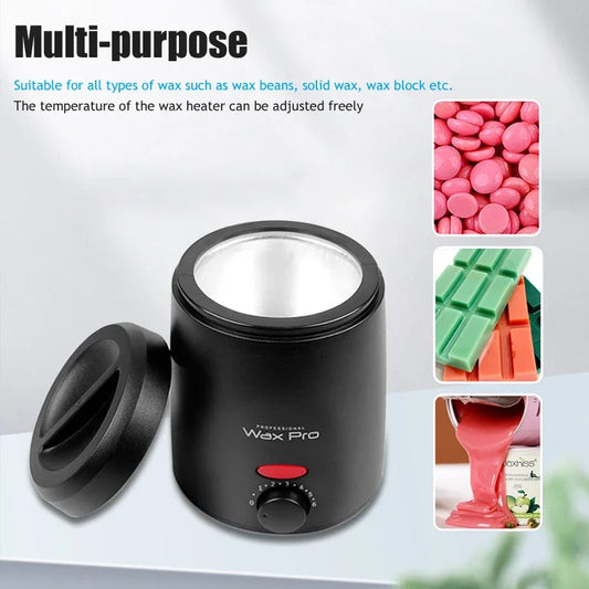 Wax Melting Machine for Hair Removal 200ml Wax Heater Pot Depilation Paraffin Wax Beans Waxing Warmer Dipping Pot and Wax Beads