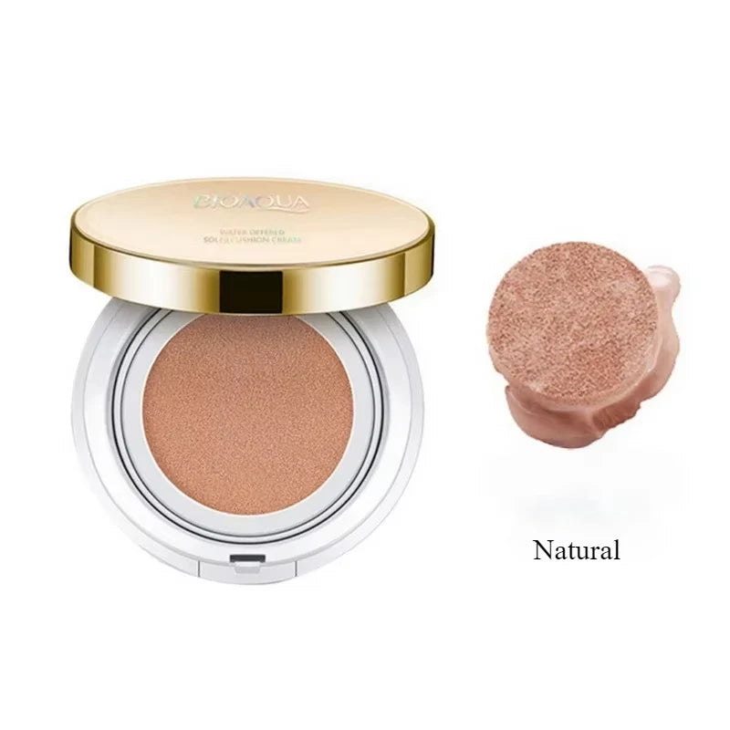 BIOAQUA Air Cushion BB Cream Natural Brighten Concealer Moisturizer Foundation Face Makeup Facial Base Perfect Cover Cosmetics