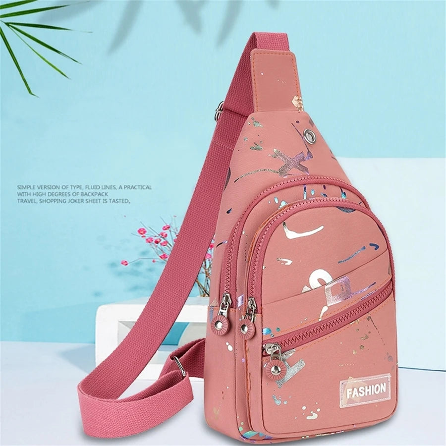 Chest Bag Crossbody Small Sling Backpack Sling Bag for Women, Chest Bag Daypack Crossbody for Travel Sport Crossbody Backpack