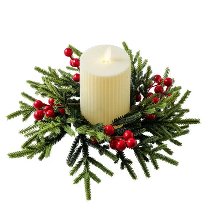 Christmas Wreath Festive Thanksgiving Day Decoration Autumn Floral Wreath Long-Lasting Berry Harvest Wreath For Party