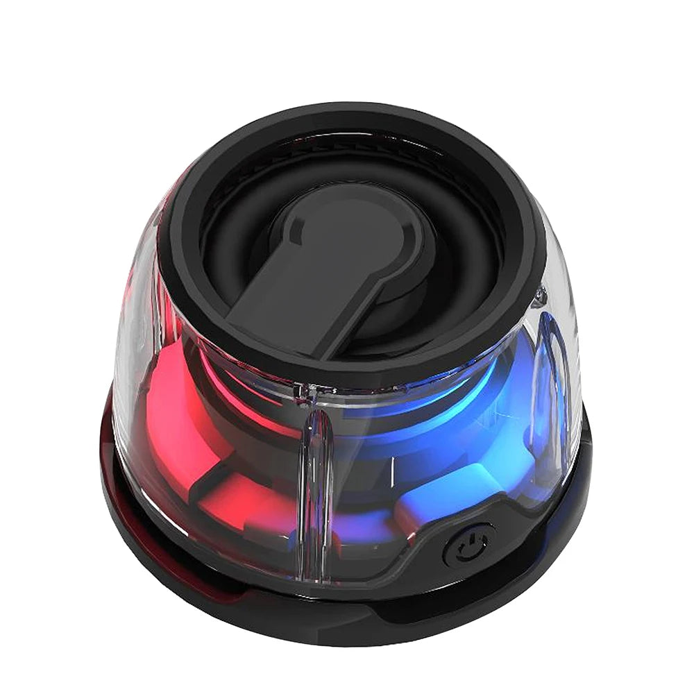 Magnetic Portable Bluetooth Speaker Mini Sound Box HiFi Stereo Soundbar Wireless Loudspeaker with LED Color Light Phone Holder