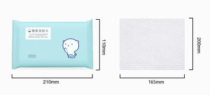 16pcs Face Towel Face Washing Travel Portable Cotton Tissue Wipe Soft Face Tissue Pearl Pattern Wet Dry Multi Use Disposable New