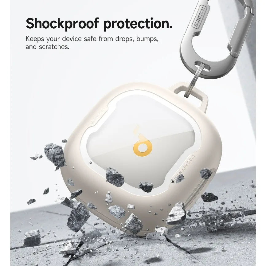 SURITCH Case for Soundcore Sport X20 Shockproof with Carabiner & Cleaning Kit