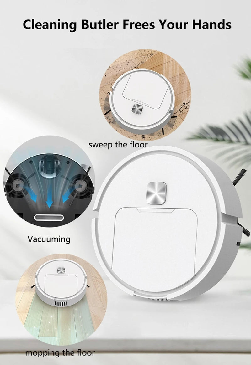 XIAOMI Mini Silent Smart Sweeping Robot Three-in-one Multi-function Cleaning Machine Vacuum Cleaner Sweep Mop Brush 2025