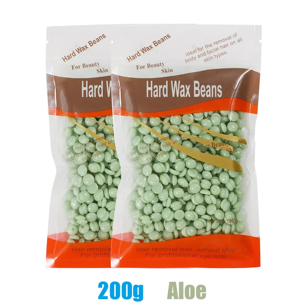 Wax Melting Machine for Hair Removal 200ml Wax Heater Pot Depilation Paraffin Wax Beans Waxing Warmer Dipping Pot and Wax Beads