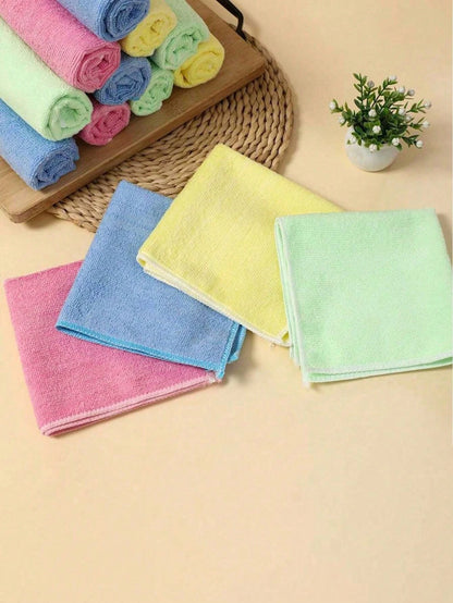 1/4/12PCS Microfiber Cleaning Cloth Absorbent Towel for Wash Car Housework Clean Kitchen Cleaning Rags Household Clean Tools