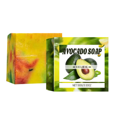 Avocado Soap Body Cleansing Moisturizing Oil Control Smoothing Skin Tender Skin Even Tone Remove Dirt Rejuvenated Skin Body Care