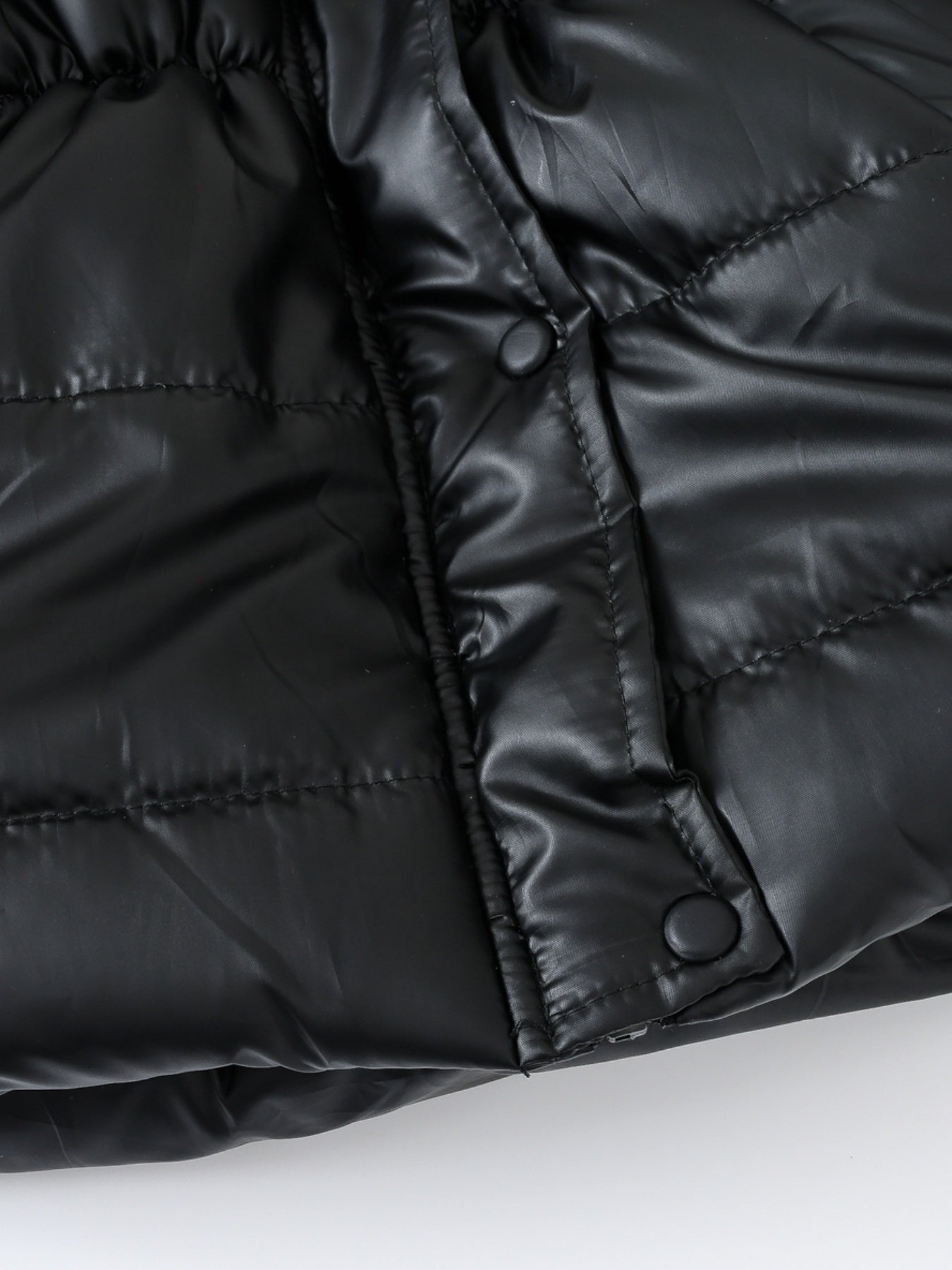 Children's Winter New Style Thickened Glossy Hooded Jacket for Boys and Girls, Mid-Length
