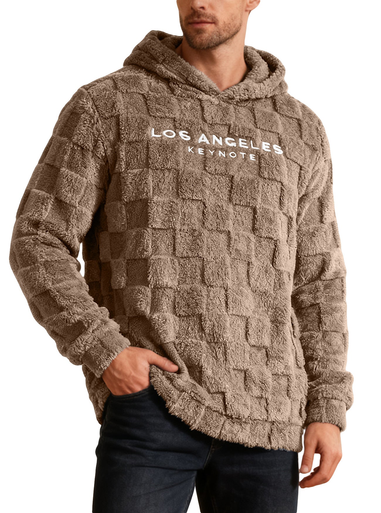 Men's Hooded Embroidered Loose Leisure Sports Hooded Sweater