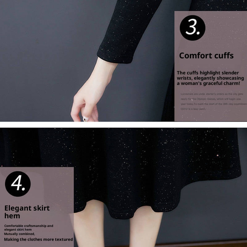 Waist Trimming Fashion Elegant Women's Dress