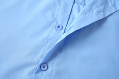 Teenage Men's Stand-up Collar Shirt