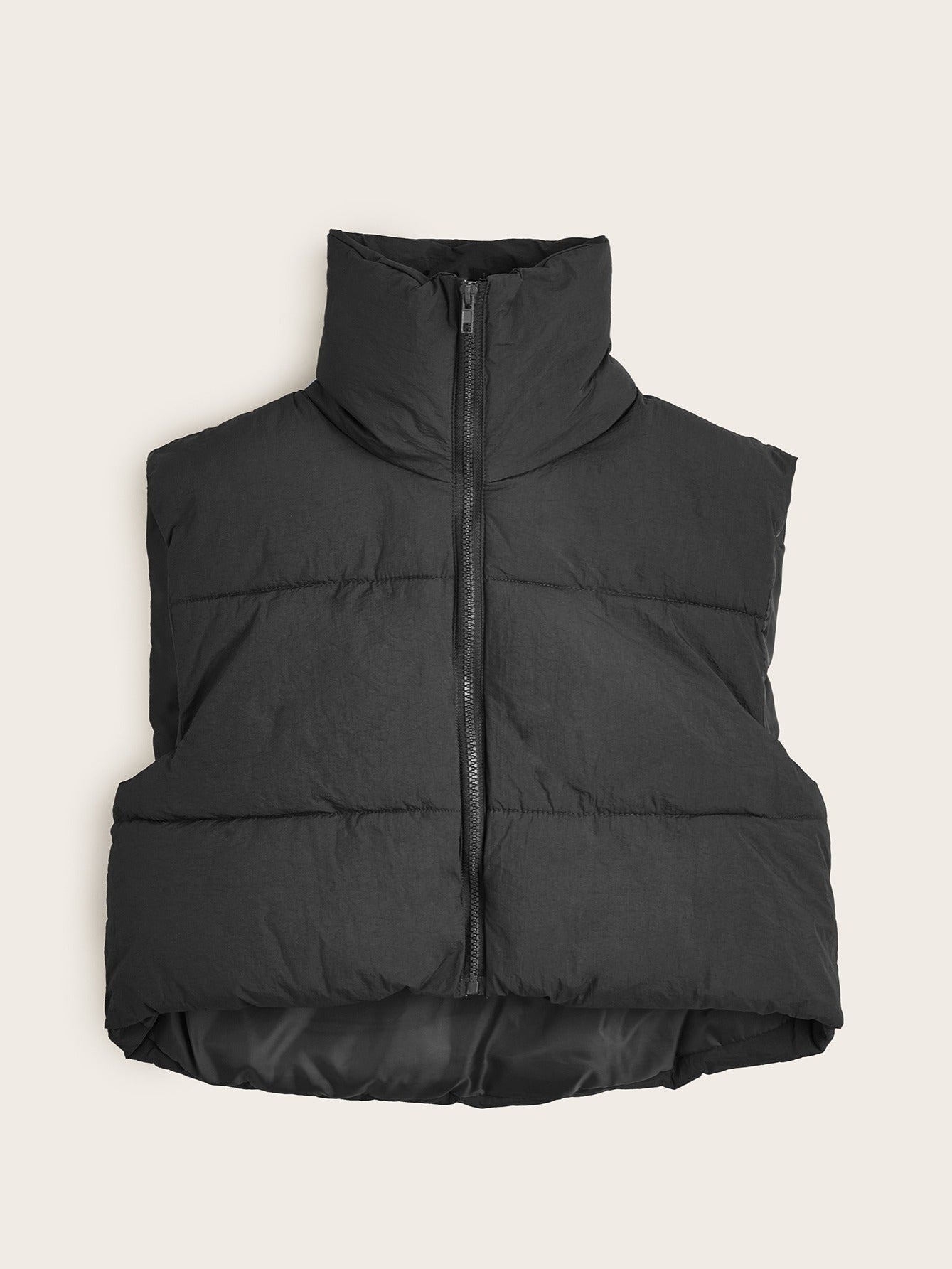 Women'S Sleeveless Vest - Vibrant Pink Slim-Fit Alternative Coat with Drawstring Hood, Zipper Front & Pockets for Fall/Winter Casual Wear, Casual Winter Wear | High Neckline Vest | Zippered Jacket