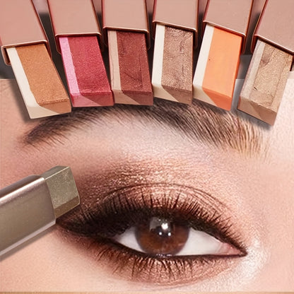 Lazy Eyeshadow Two Tone Gradient Glitter Eyeshadow Stick Waterproof Long Lasting Eye Makeup For Daily For Music Festival