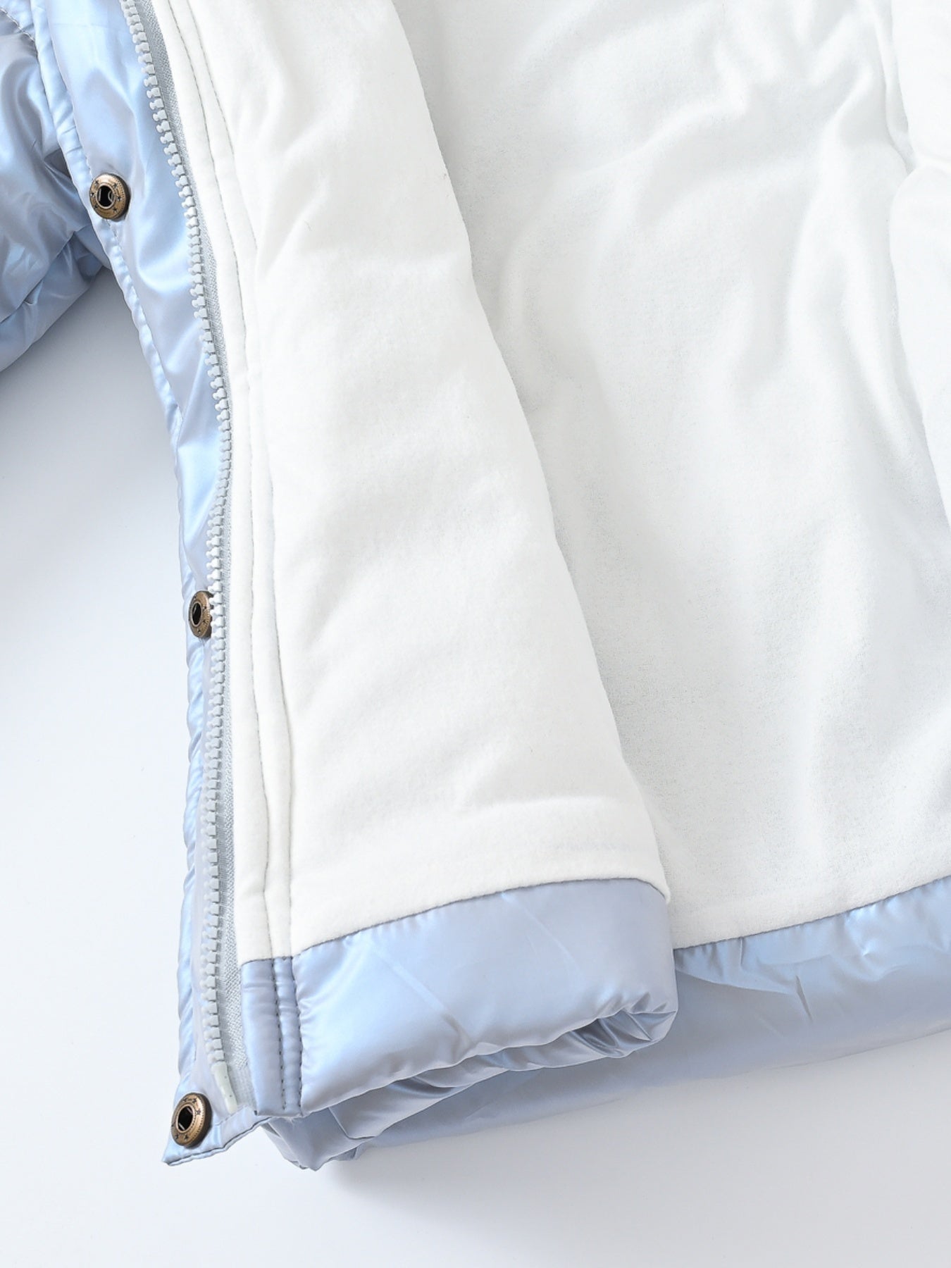 Children's Winter New Style Thickened Glossy Hooded Jacket for Boys and Girls, Mid-Length