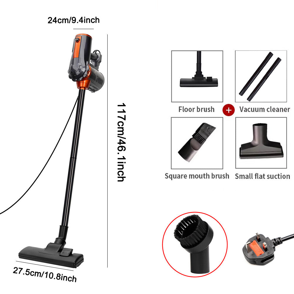 Lightweight Vacuum Cleaner Corded Bagless Stick Upright Hoover Electric Brooms