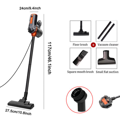 Lightweight Vacuum Cleaner Corded Bagless Stick Upright Hoover Electric Brooms