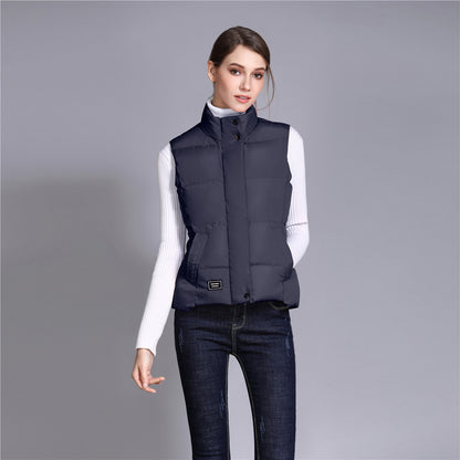 Autumn And Winter Solid Color Cotton Vest Women's Korean Style