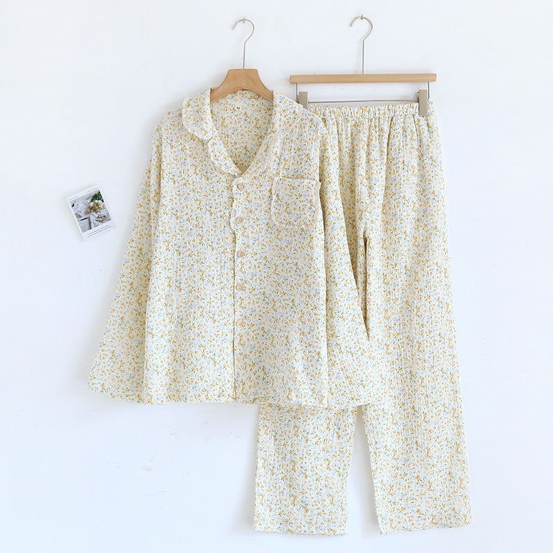 Sweet Style Home Wear Cardigan Casual Long Sleeve Plus Size Women's Suit