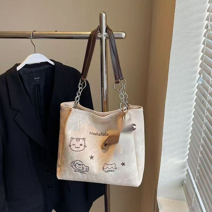 Versatile Commuter-friendly Large-capacity Stylish Tote Bag