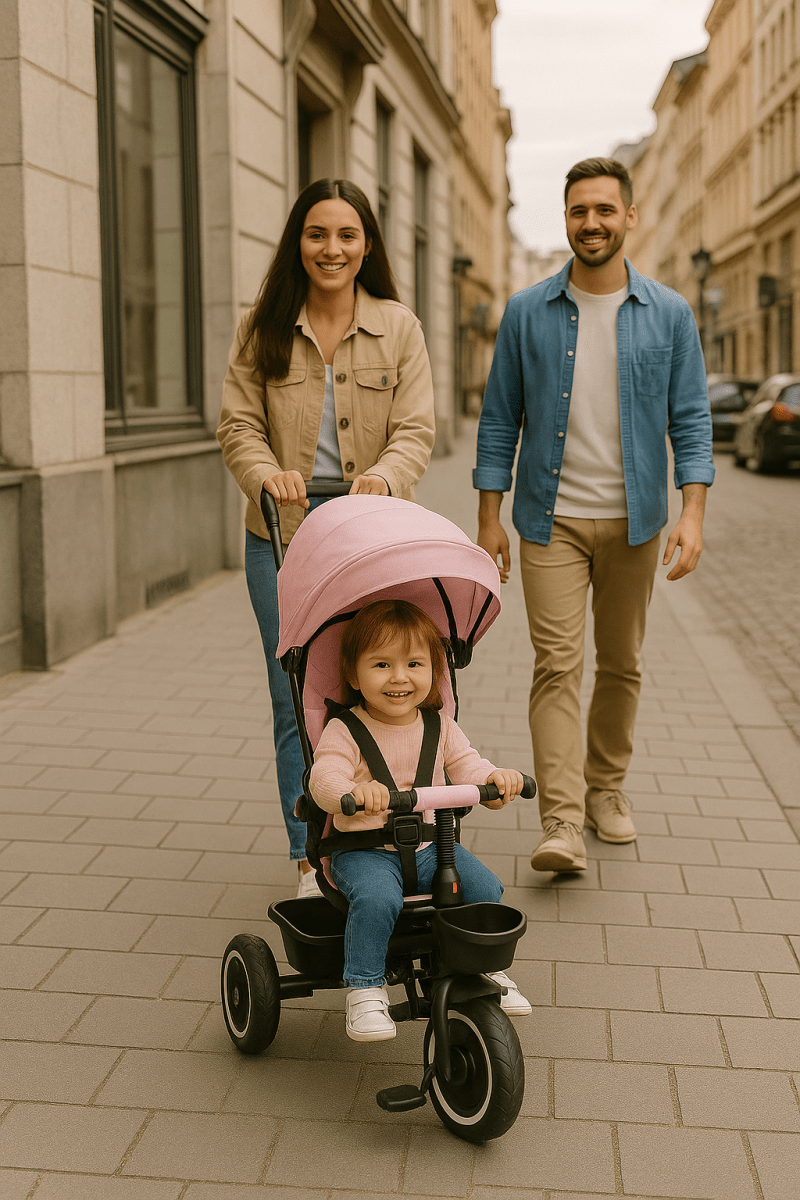 Foryourlittleone 6 in 1 Trike V3 - Pink (9 months - 5 years)